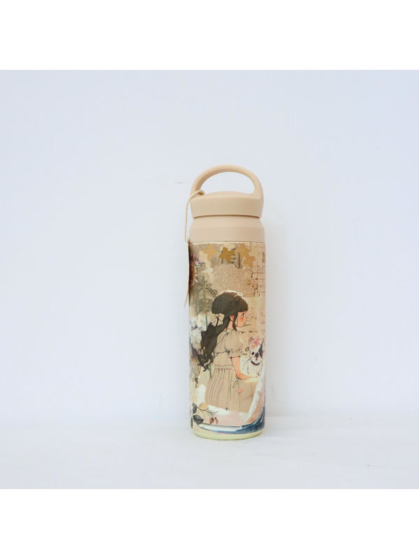 Termo con diseño de personaje animado...