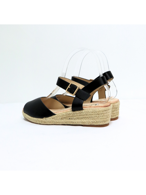 Sandalias con cuña bajo para mujer