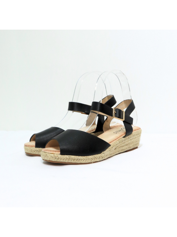 Sandalias con cuña bajo para mujer