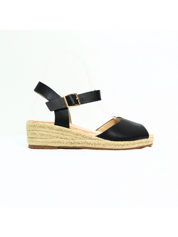Sandalias con cuña bajo para mujer