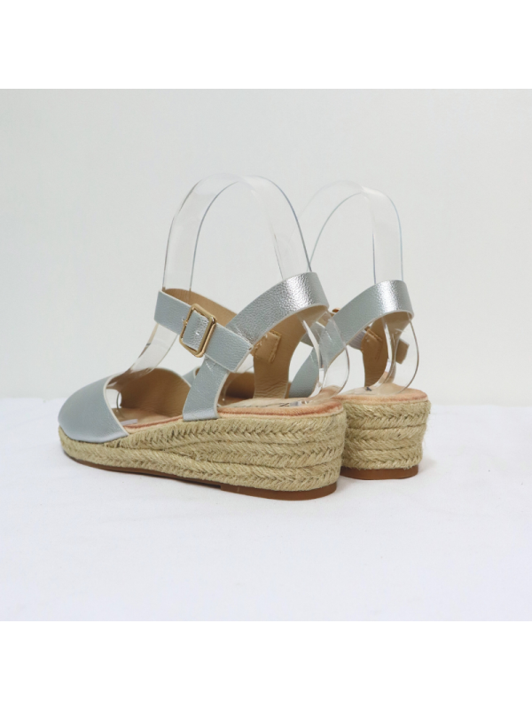 Sandalias con cuña bajo para mujer