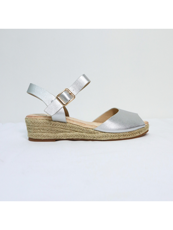 Sandalias con cuña bajo para mujer