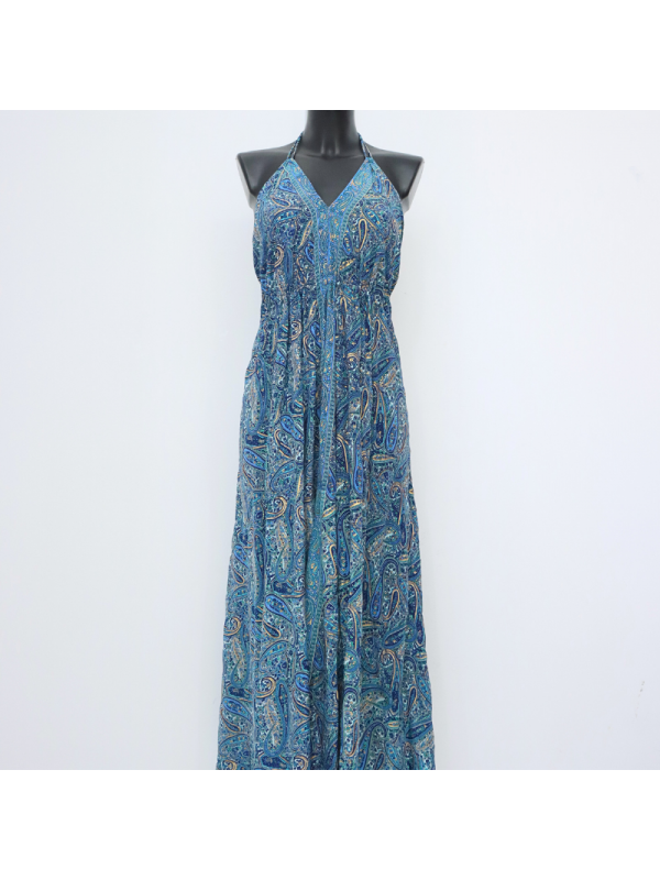 Vestido largo estampado con... 2