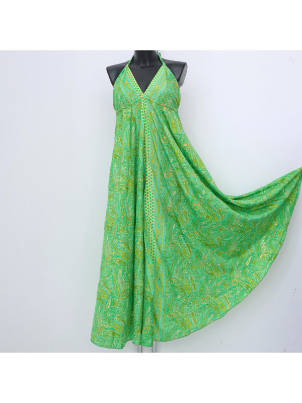 Vestido largo estampado con tirantes,...