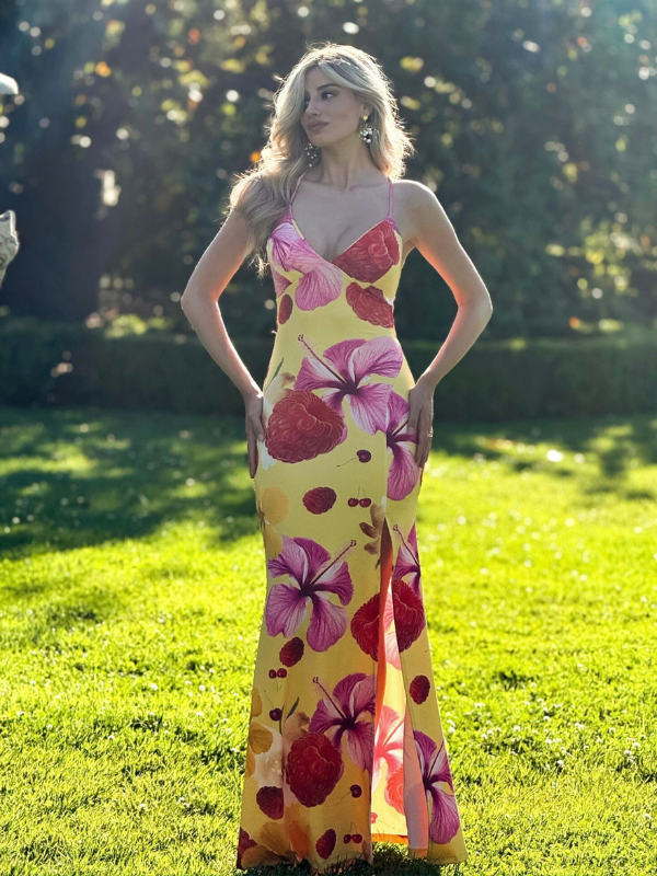 Vestido Largo de Tirantes con...