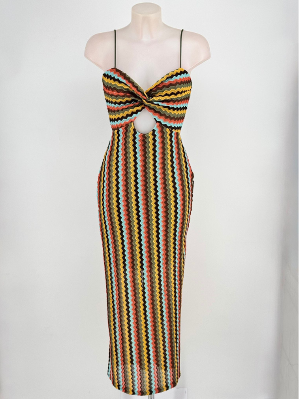 Vestido largo de tirantes...