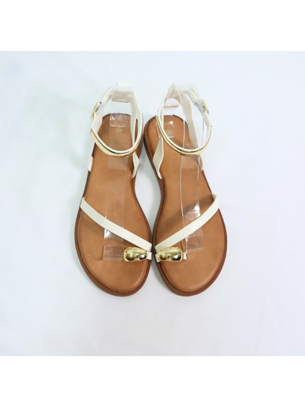 Sandalias planas de mujer con tiras...