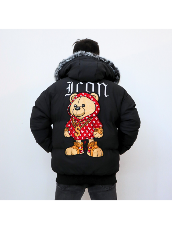 Abrigo de hombre con capucha