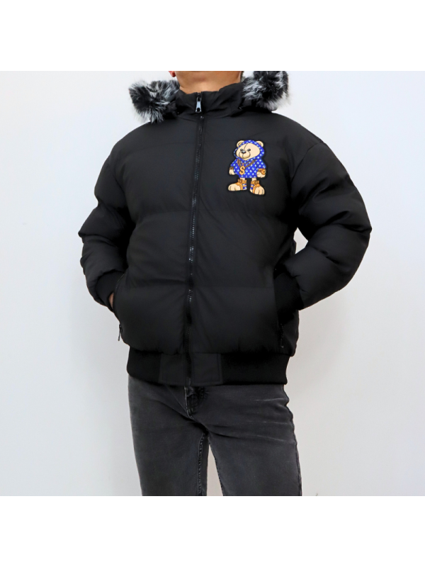 Abrigo de hombre con capucha