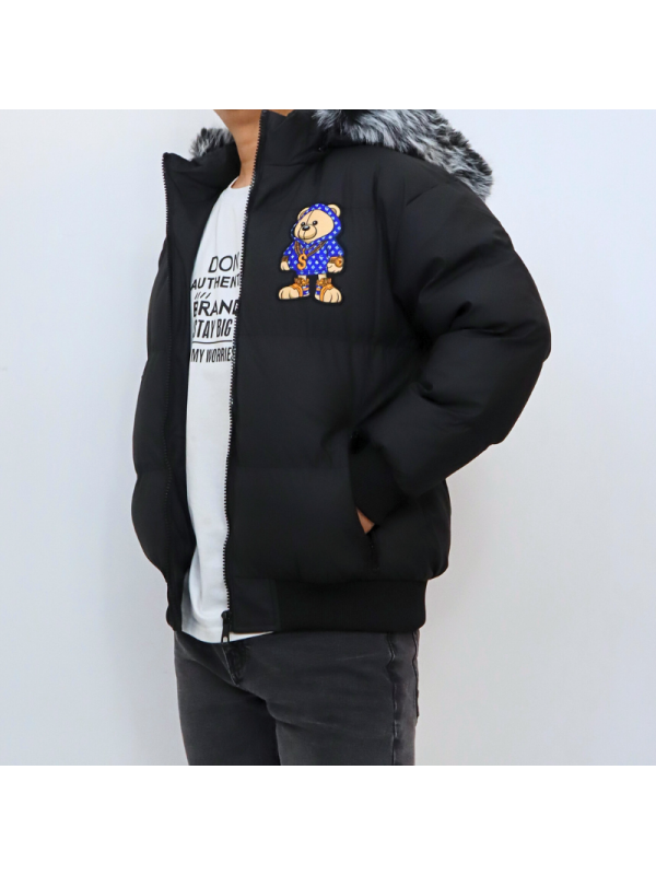 Abrigo de hombre con capucha