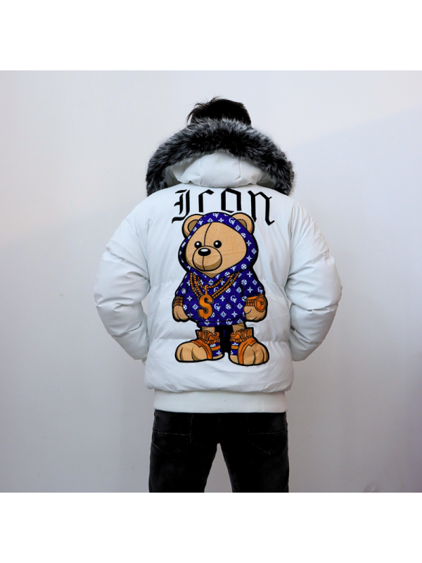 Abrigo de hombre con capucha