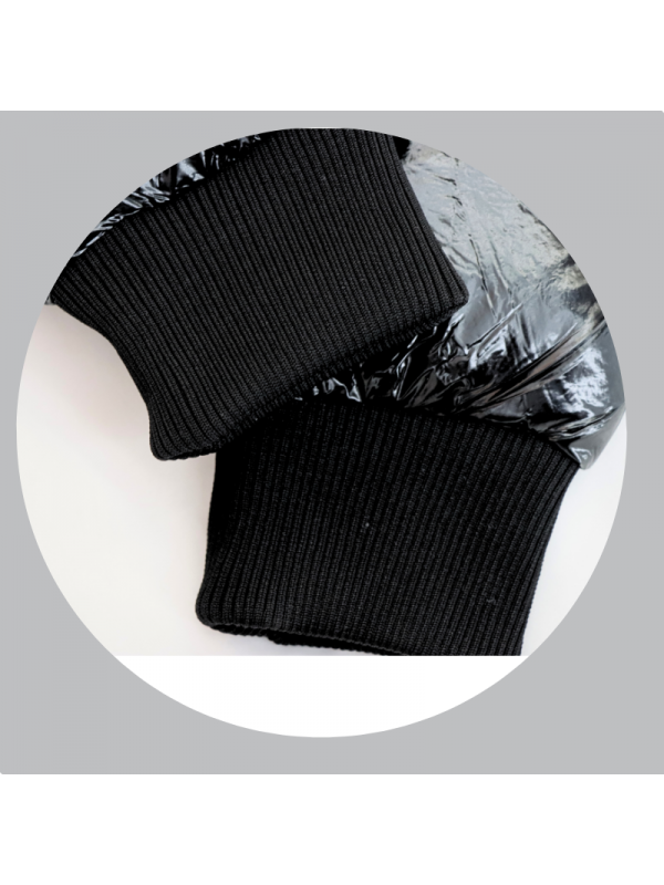 Abrigo charol con capucha para hombre