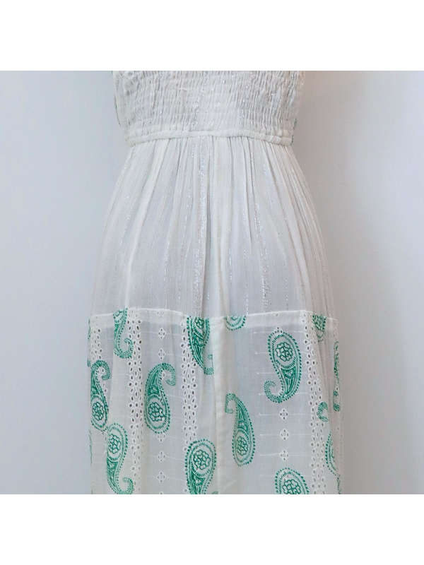 Vestido largo con tirantes, elástico...