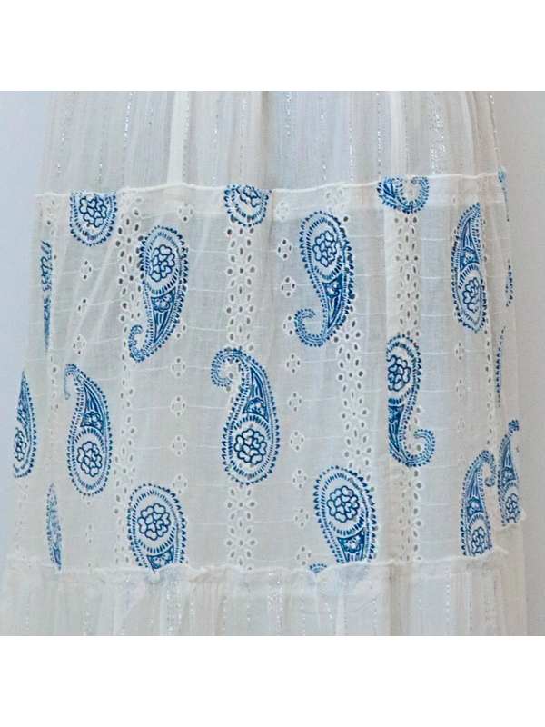 Vestido largo con tirantes, elástico...