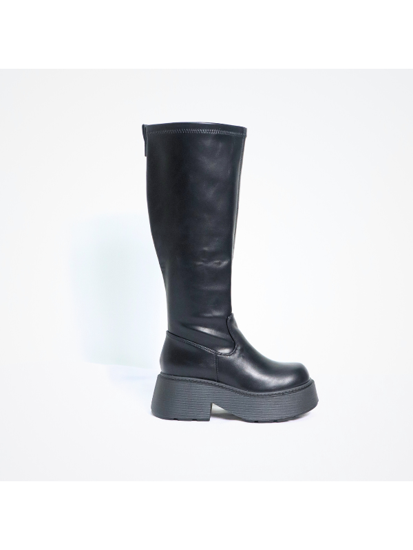 Botas altas con cremallera lateral,...