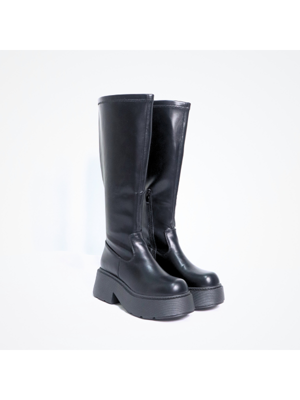 Botas altas con cremallera lateral,...