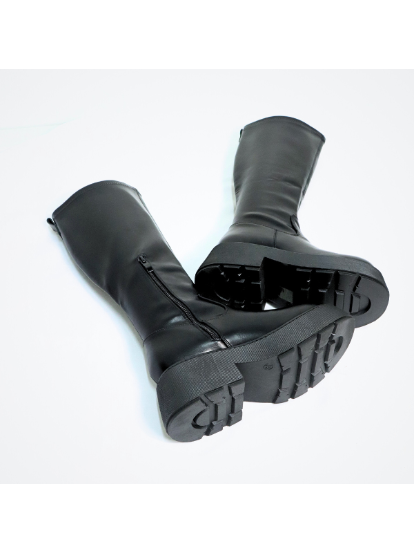 Botas altas con cremallera lateral,...