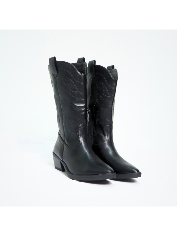 Botas cowboy con tacón bajo