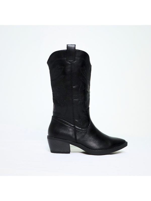 Botas cowboy con tacón bajo