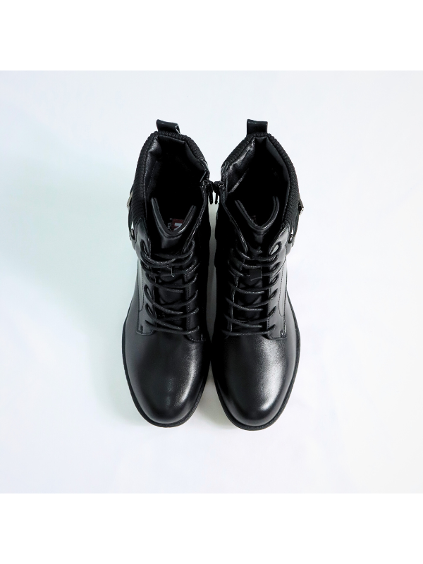 Botines basico con cremallera y cordón