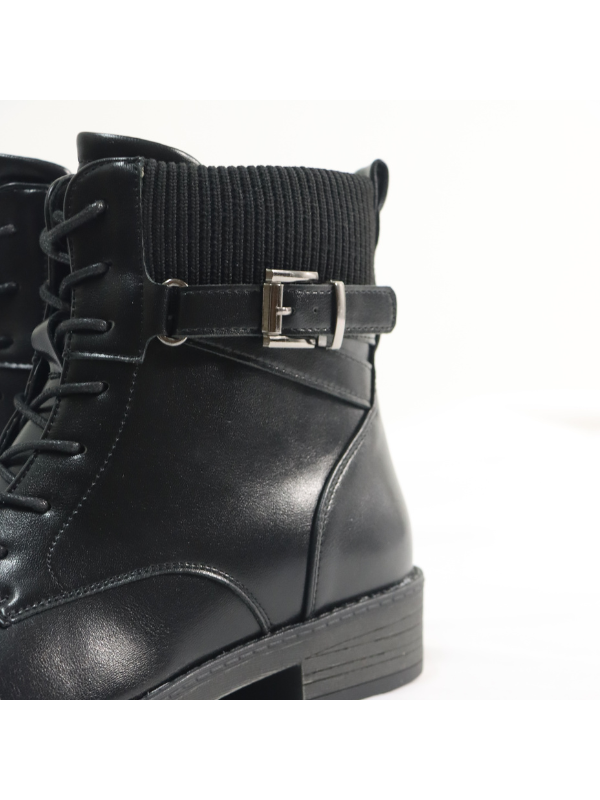 Botines basico con cremallera y cordón