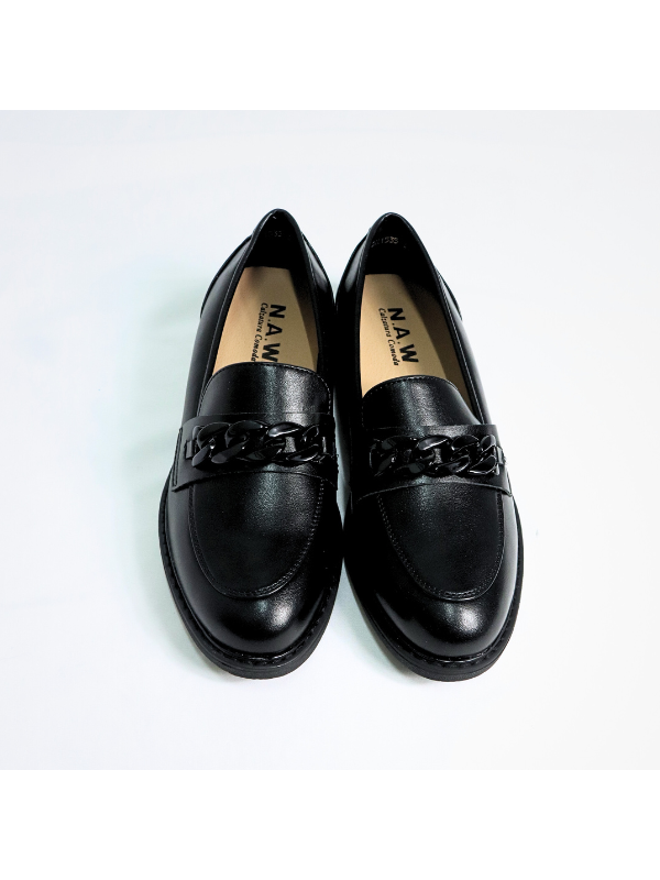 Zapatos de vestir negros con adorno,...