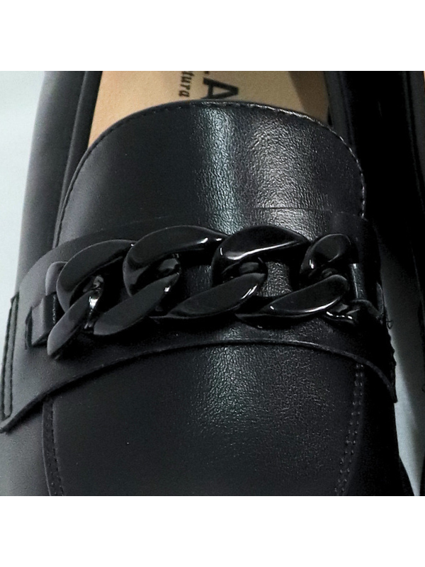 Zapatos de vestir negros con adorno,...