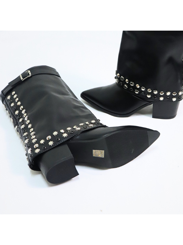 Botas altas de punta afilada con...