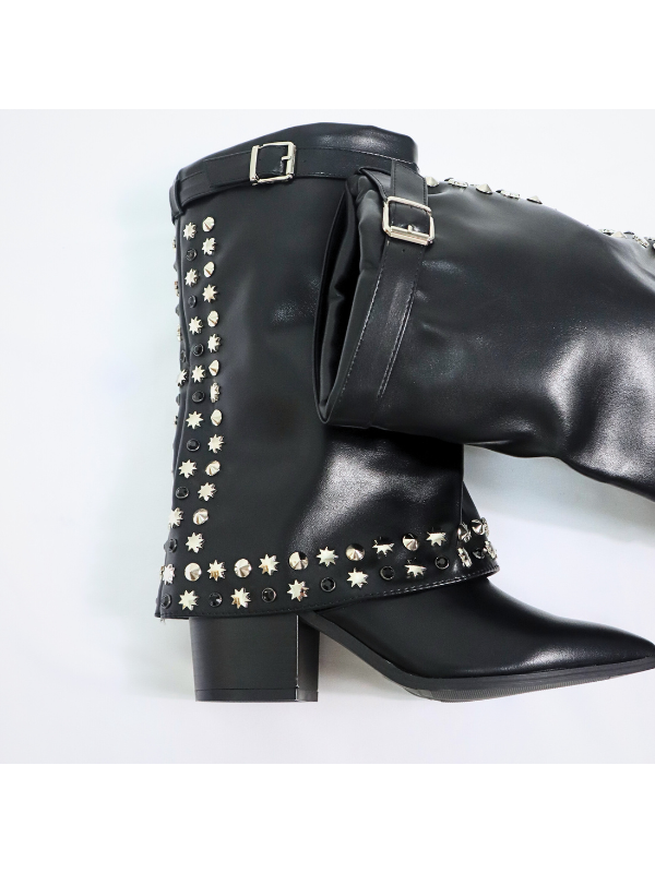 Botas altas de punta afilada con...