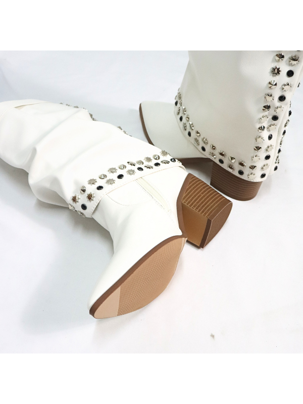 Botas altas de punta afilada con...