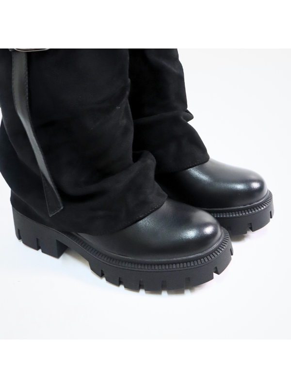 Botines gruesos de doble capa con...