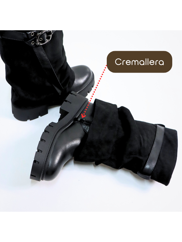 Botines gruesos de doble capa con...