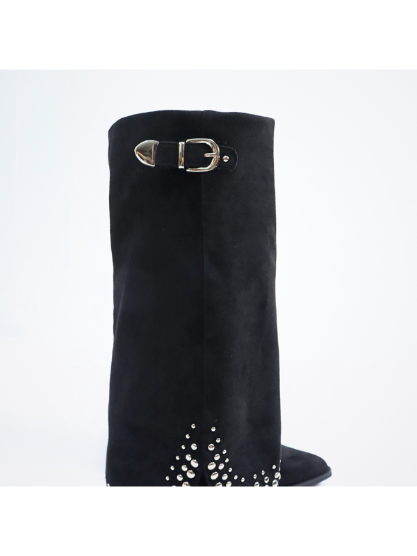 Botas de moda con adornos metálicos,...