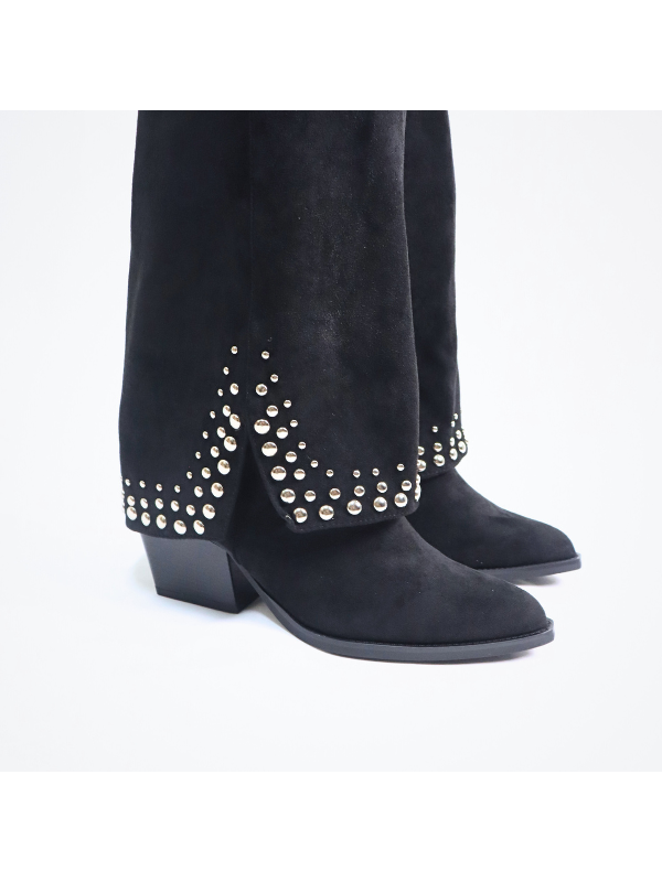 Botas de moda con adornos metálicos,...