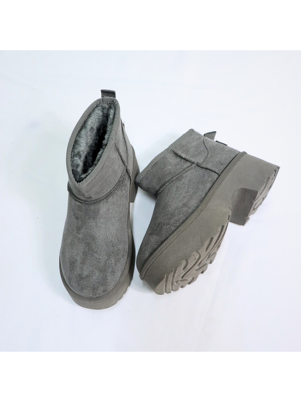 Botas de nieve de moda con tacón de 6...