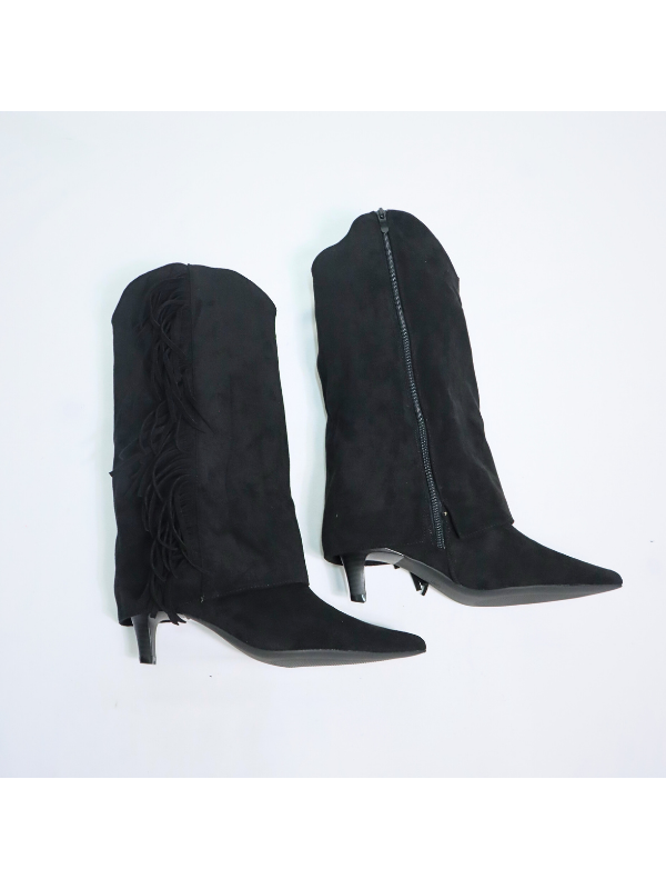 Botas altas con tacón de 4 cm,...