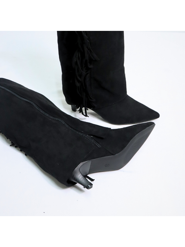 Botas altas con tacón de 4 cm,...