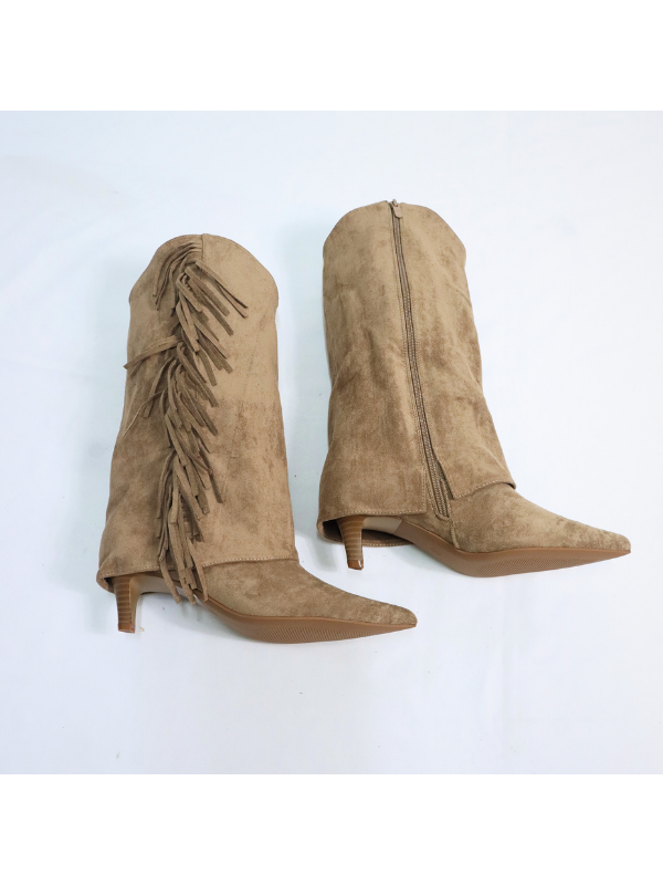 Botas altas con tacón de 4 cm,...