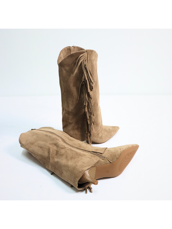 Botas altas con tacón de 4 cm,...