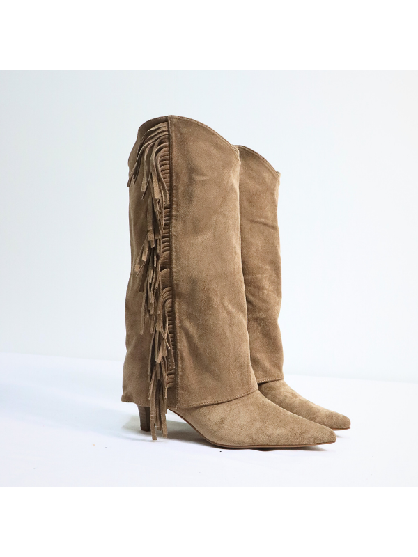 Botas altas con tacón de 4 cm,...