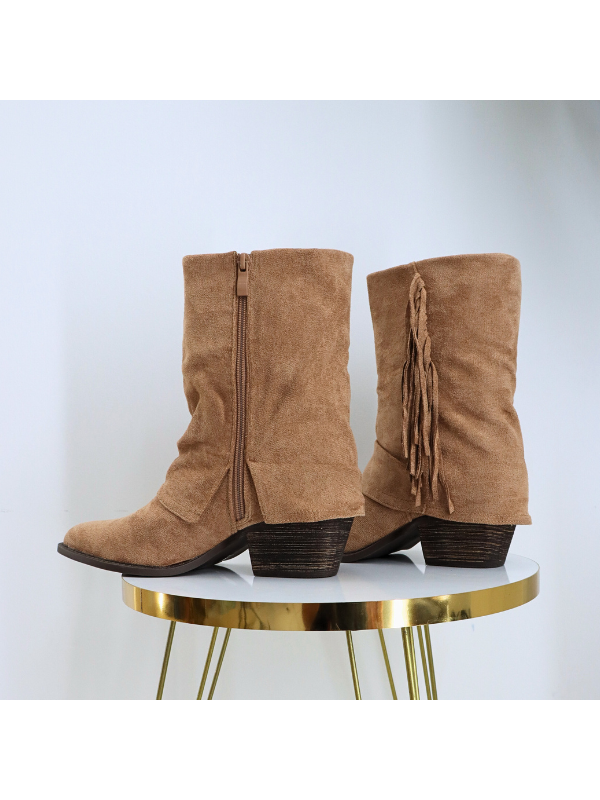 Botines de tacón bajo 4 cm... 2