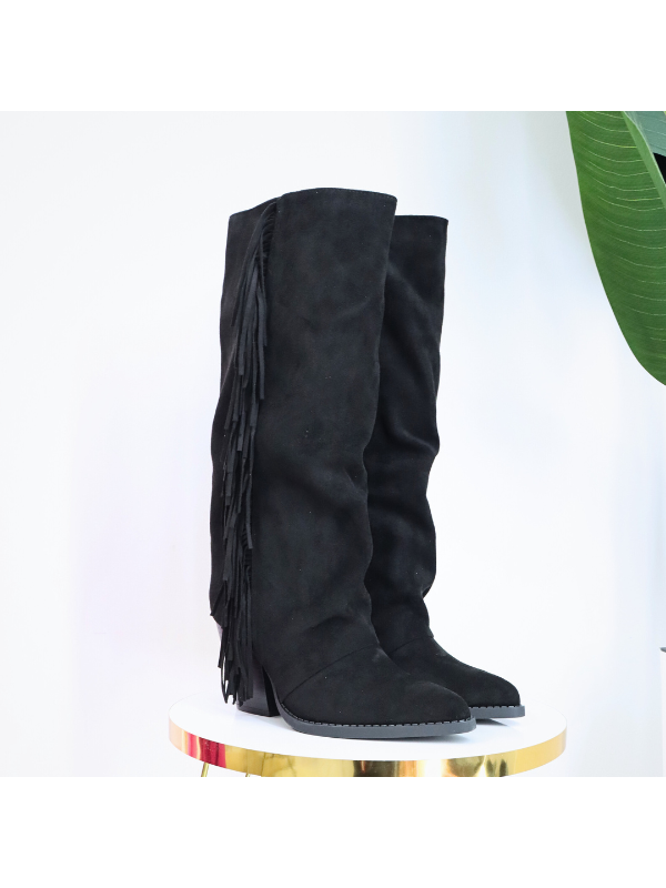 Botas de moda con tacón bajo de 8 cm,...