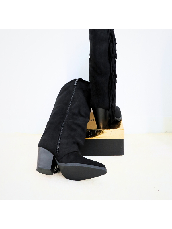 Botas de moda con tacón bajo de 8 cm,...