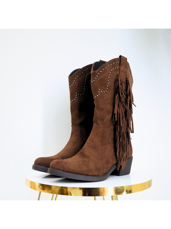 Botas de moda con tacón bajo de 6 cm,...