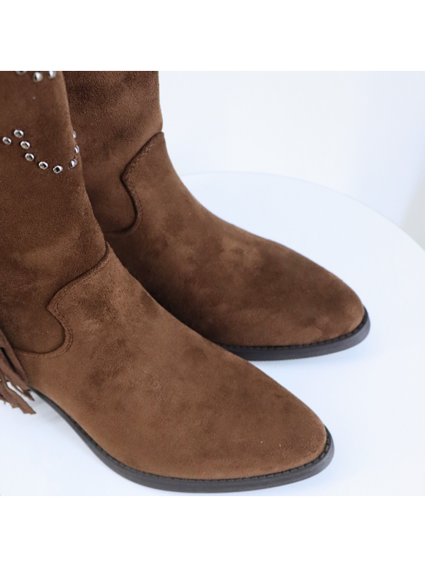 Botas de moda con tacón bajo de 6 cm,...