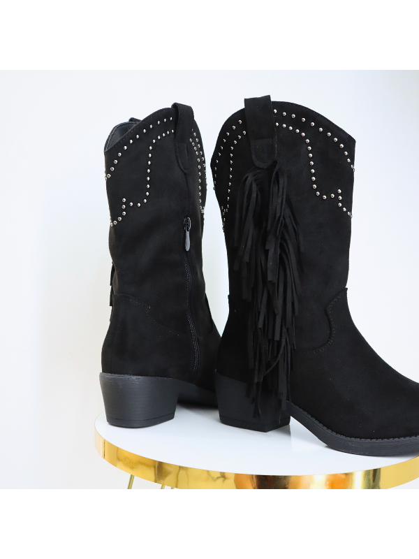 Botas de moda con tacón bajo de 6 cm,...