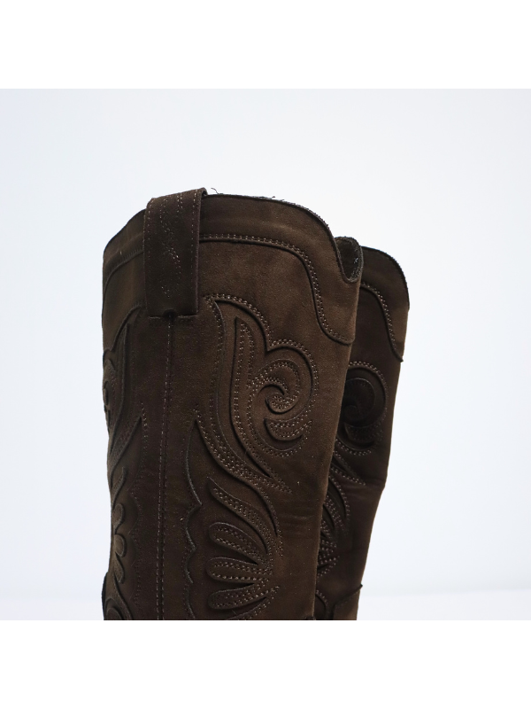 Botas altas de tacón 8 cm con punta...