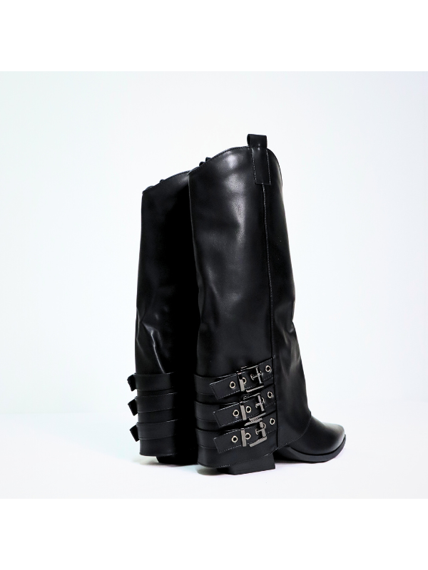 Botas alto negro - mujer
