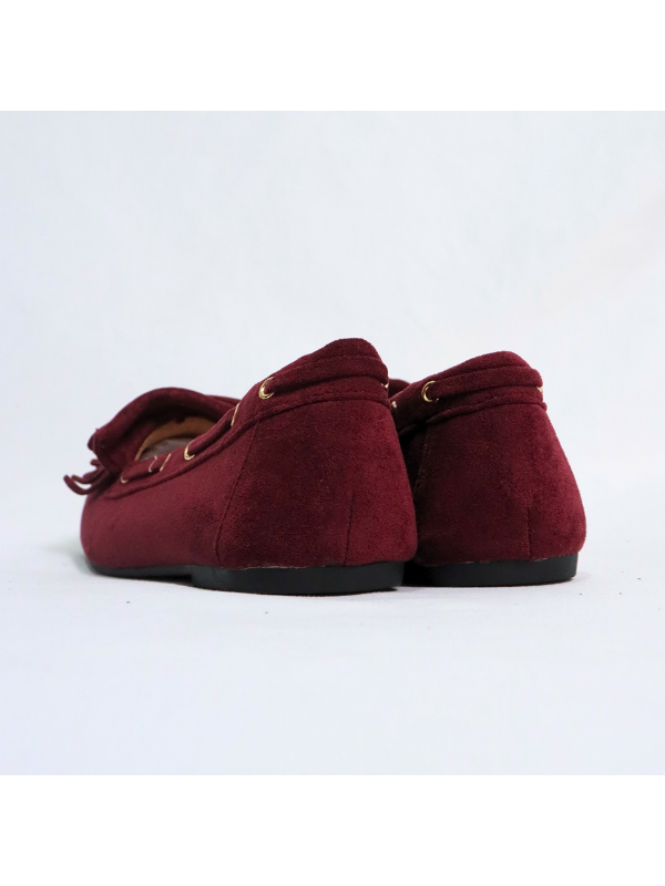 Mocasines planos con flecos para mujer