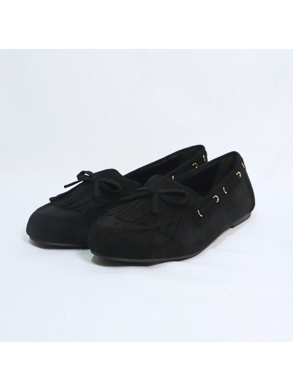 Mocasines planos con flecos para mujer